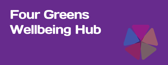 Four Green Wellbeing Hubs Panel Logo